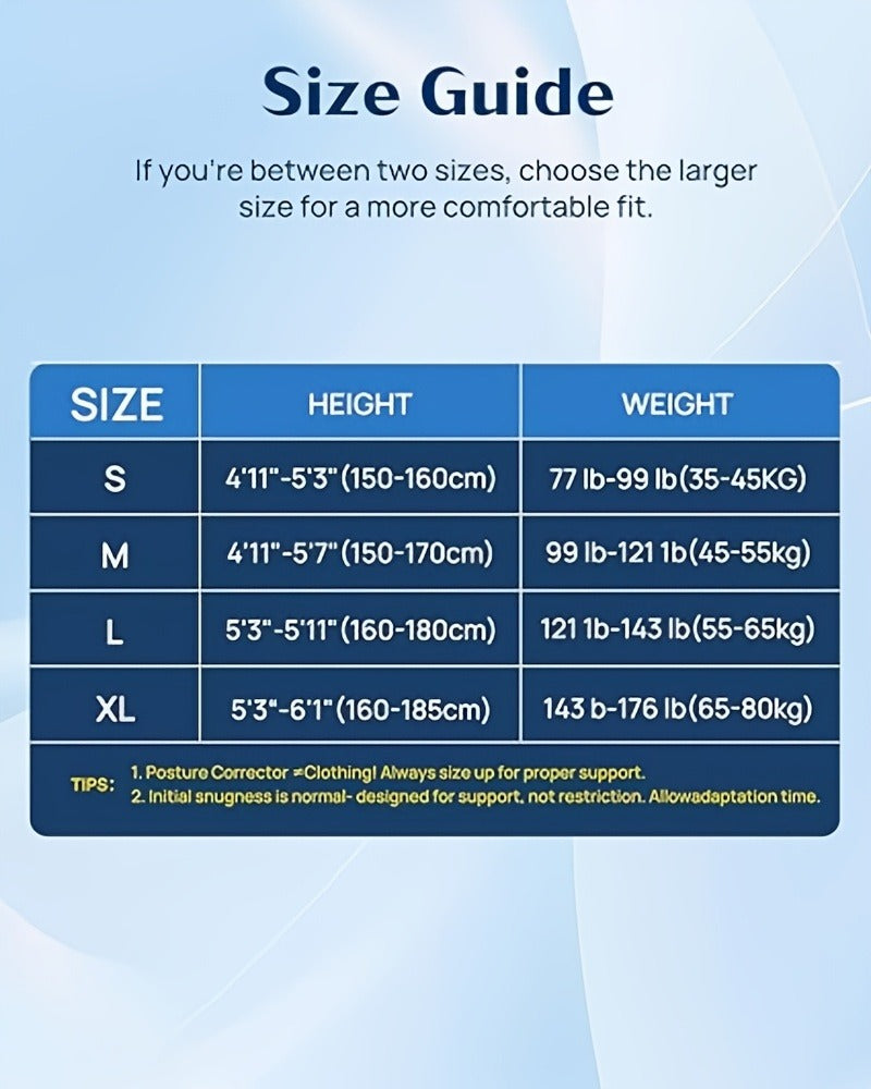 Posture Corrector for Men & Women - Adjustable Back Brace Shoulder Support Hunchback Corrector for Improved Posture, Comfort Fit Unisex Design, Sizes S M L XL - Back Pain Relief Office & Daily Wear