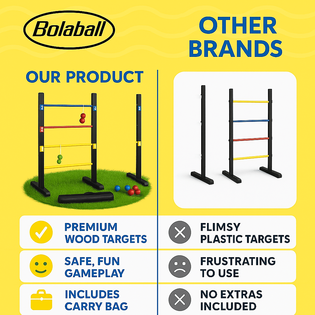 Outdoor Lawn Toss Game Set – Washer Toss & Ladder Toss for Backyard Party, Portable Yard Games for Adults Kids Family, Includes Carrying Case, Fun for Tailgate Camping Beach BBQ Gatherings