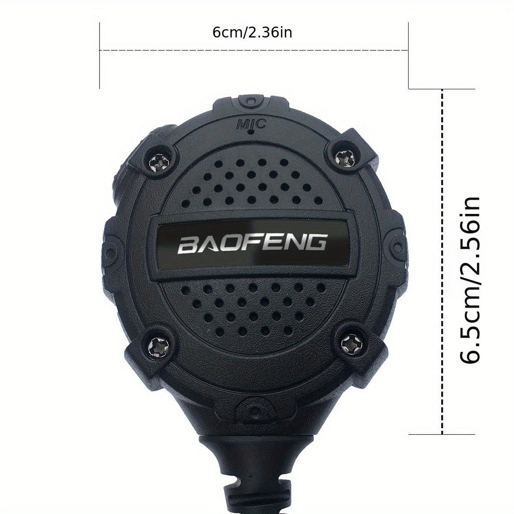 Walkie Talkie Remote Speaker Microphone H3 Lightweight Shoulder Mic PTT for Two Way Radio Clear Communication Outdoor Hiking Camping Tactical Black