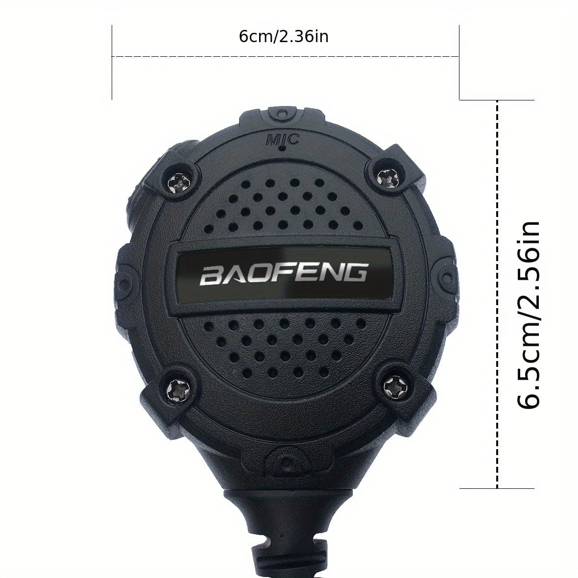Walkie Talkie Remote Speaker Microphone H3 Lightweight Shoulder Mic PTT for Two Way Radio Clear Communication Outdoor Hiking Camping Tactical Black