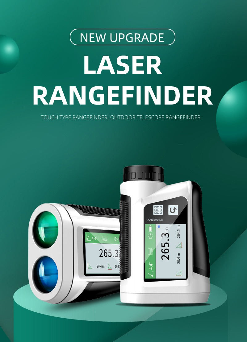 Laser Rangefinder 1000 Yard with Slope Compensation & Vibration Lock – USB Rechargeable Golf Rangefinder with Side Display Voice Broadcast 9 Modes M/Yard/Ft for Golf Hunting Disc Golf Outdoor Measurement