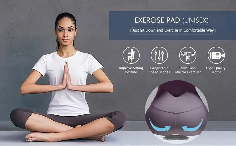 Pelvic Floor Muscle Trainer Electric Massage Cushion – Wireless Vibrating Exercise Pad for Men & Women, 6 Modes Home Gym Kegel Strengthening & Relaxation Fitness Device, Great Gift Idea