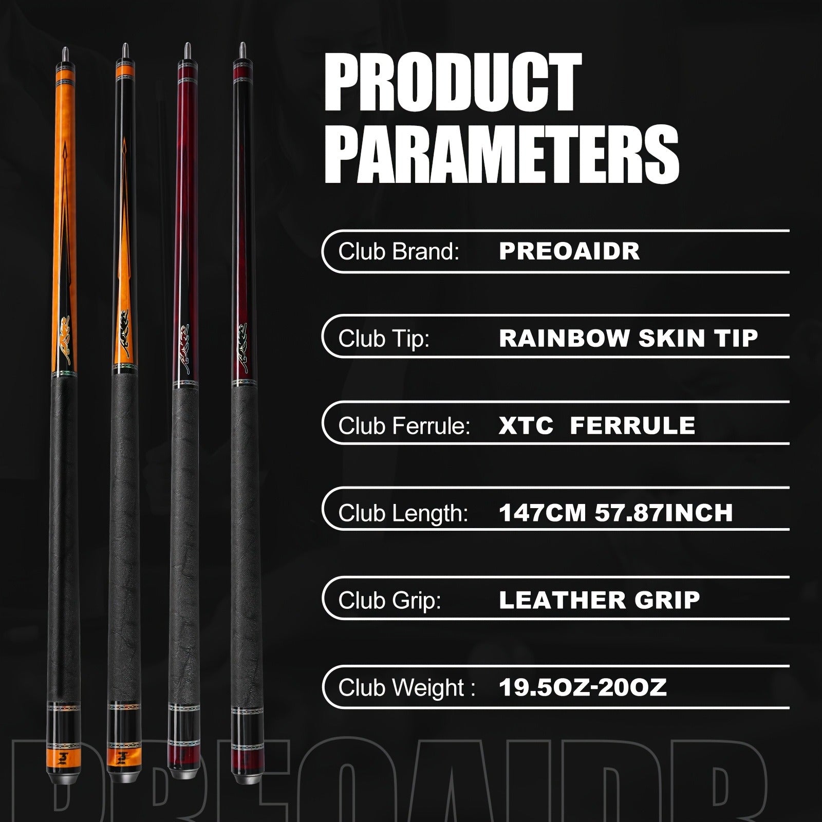 Carbon Fiber Pool Cue Stick 58 Inch - Low Deflection Billiard Cue with 12.5mm Tip, 3/8x8 Pin Joint, Leather Grip & Vacuum Quick Connector, Professional Billiards Stick for Accurate Ball Control