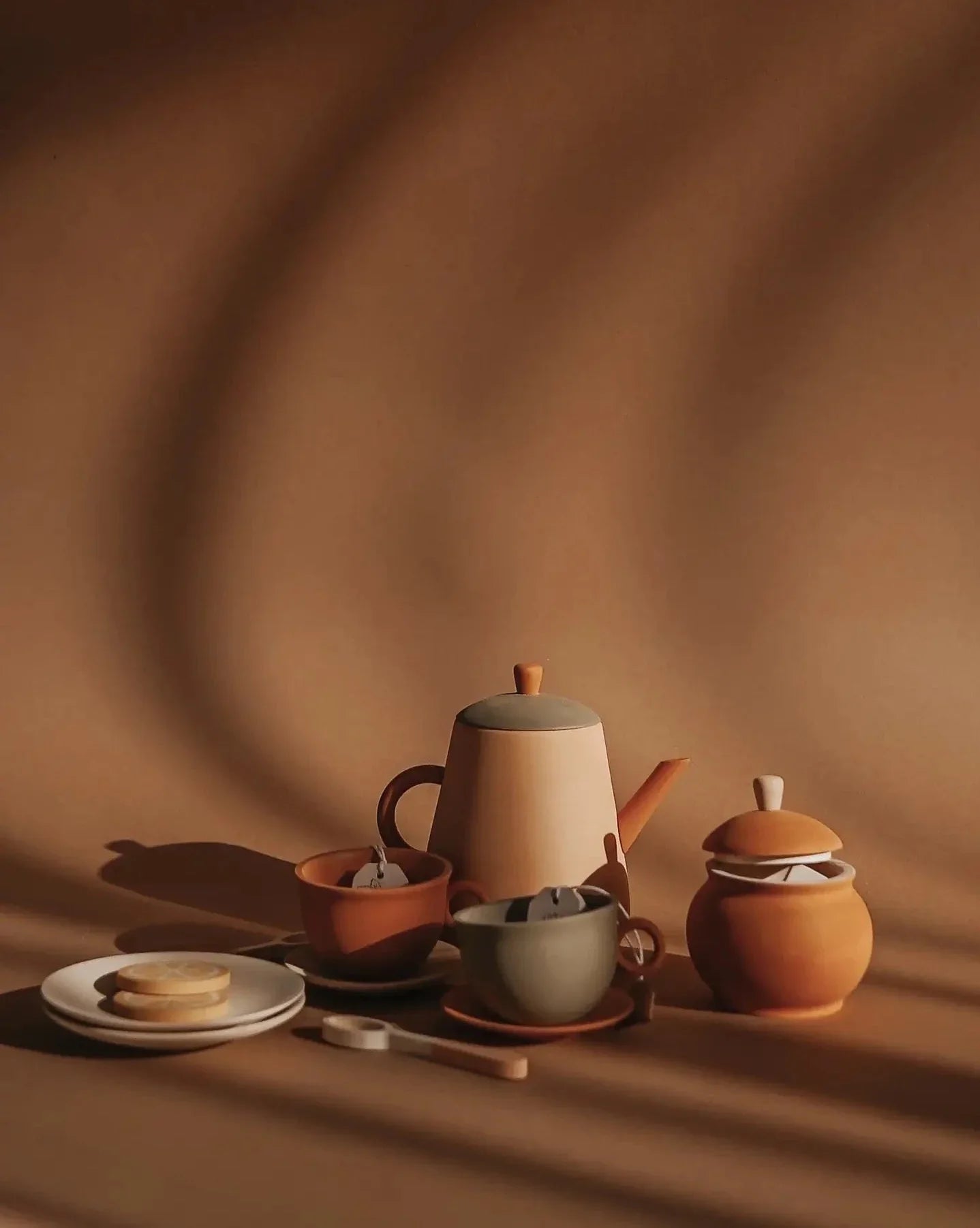 Sabo Concept Handmade Wooden Tea Set - Herbal
