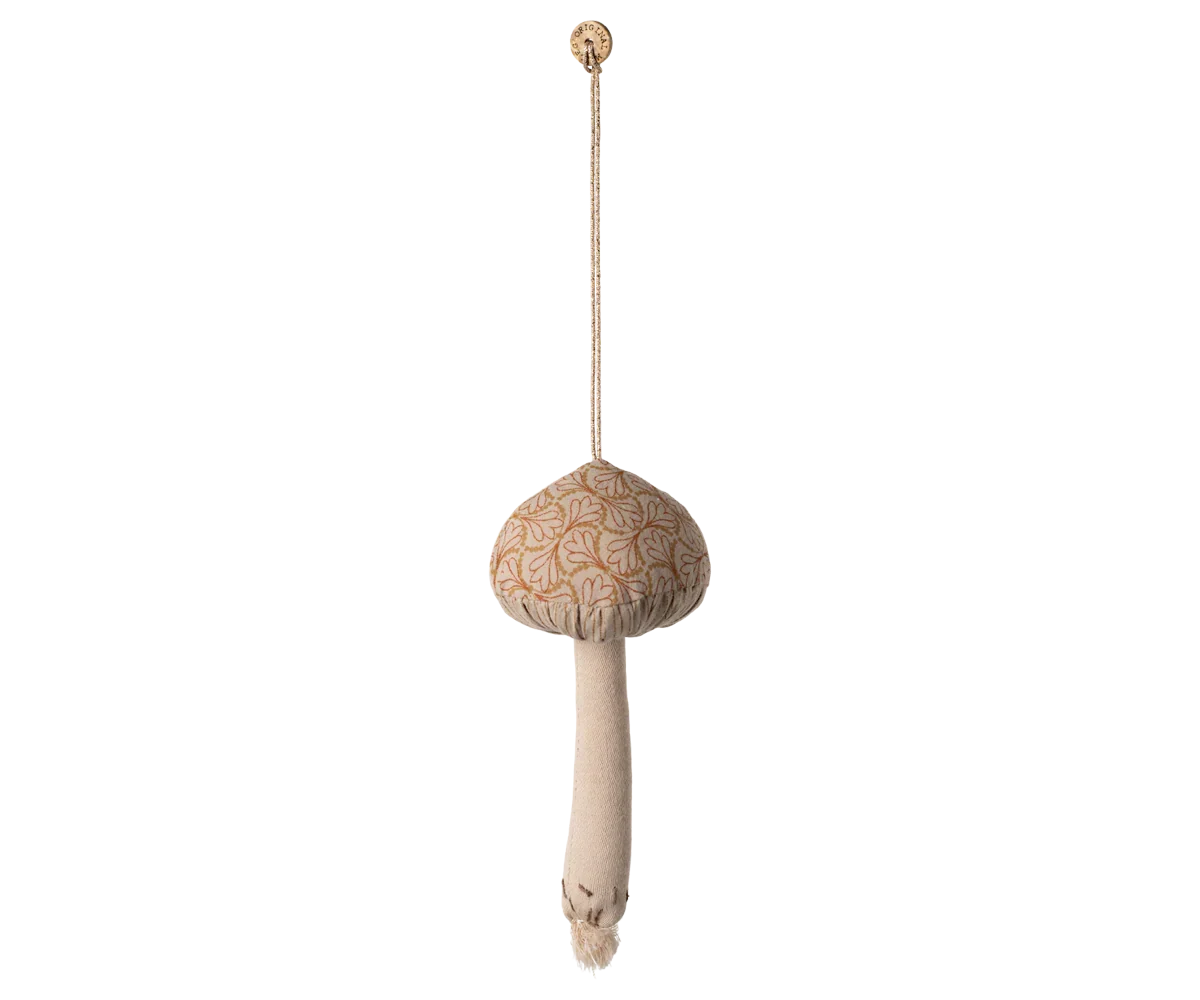 Maileg Fabric Ornament, Mushroom - Winter Heart