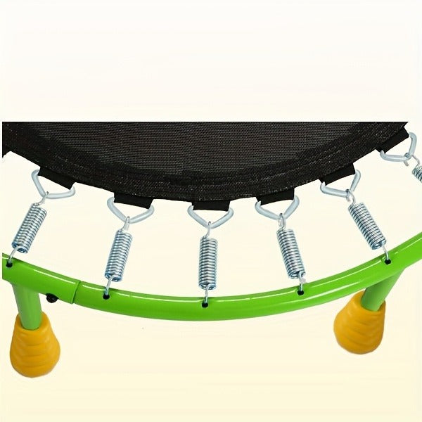 36 Inch Kids Indoor Trampoline with Handle - 7-Leg Safety Design, 2.0mm Steel Frame, 28 Coil Springs, Non-Slip Feet, PP Jump Mat, Compact Mini Toddler Trampoline for Home Bedroom Playroom Exercise