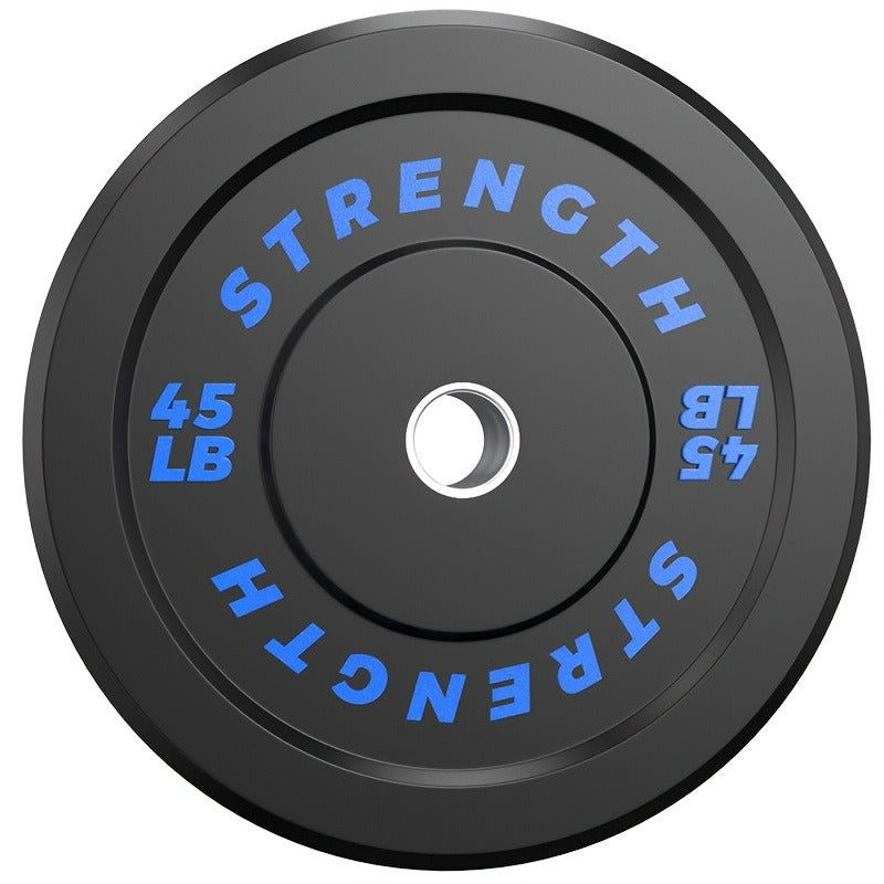 Bumper Plates – Rubber Olympic Weight Plates 10–45 lbs, 2-Inch Steel Center Ring, for Strength Training & Weightlifting, Home Gym Barbell Discs