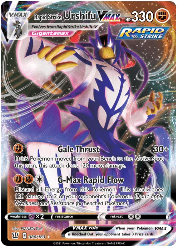 Rapid Strike Urshifu VMAX (088/163) (Jumbo Card) [Sword & Shield: Battle Styles]
