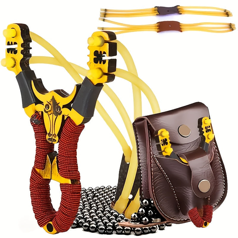 Outdoor Slingshot Set – Professional Recreational Shooting Sport Slingshot for Adults & Kids | Backyard Target Practice & Holiday Gift