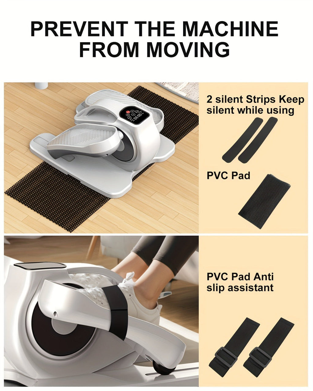 Under Desk Elliptical Machine – 12-Speed Electric Seated Leg Exerciser, Quiet & Portable Foot Pedal Trainer with Remote, for Seniors & Home Office Workouts