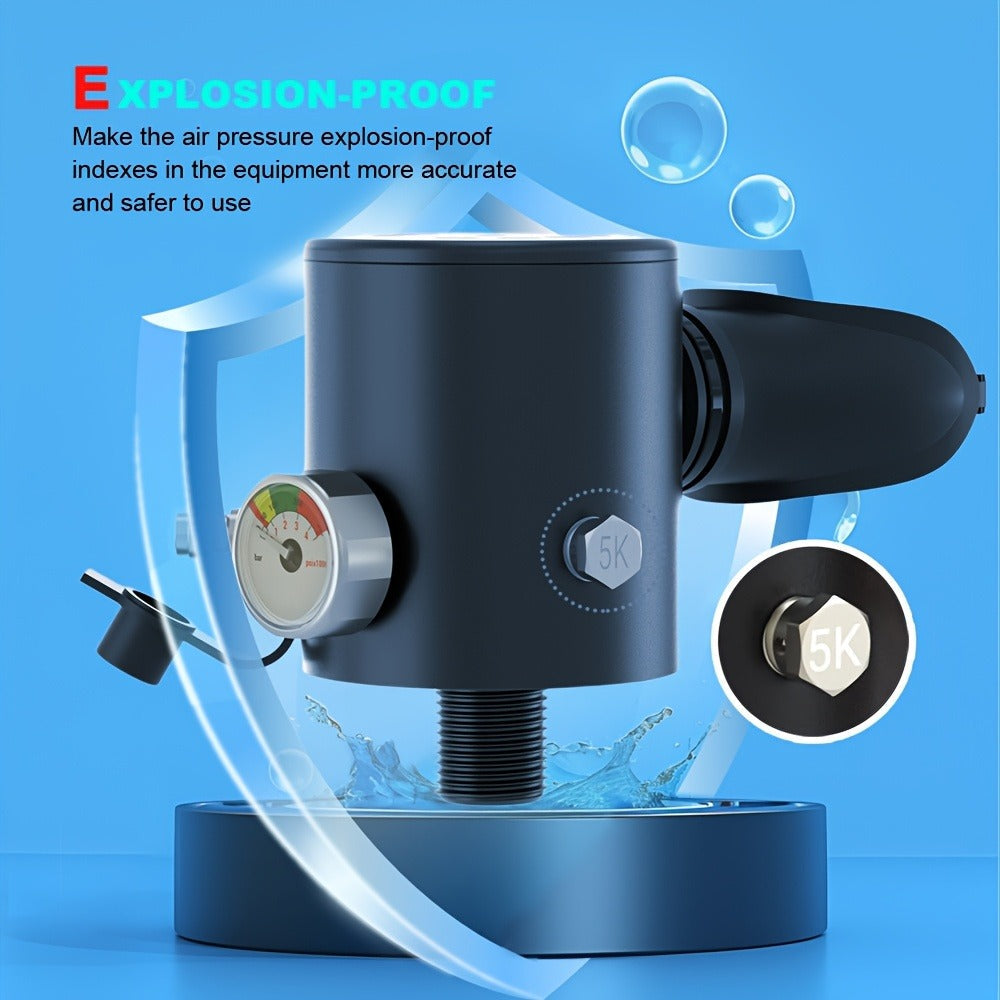 Aluminum Alloy Mini Diving Tank 0.5L – Portable Scuba Oxygen Cylinder with Regulator for Underwater Photography Snorkeling Recreation Leisure Diving Adults