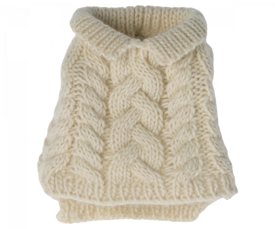 Maileg Puppy Sweater - Off White