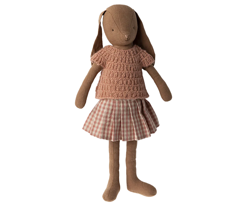 Maileg Bunny, Size 3 - Knitted Shirt & Skirt
