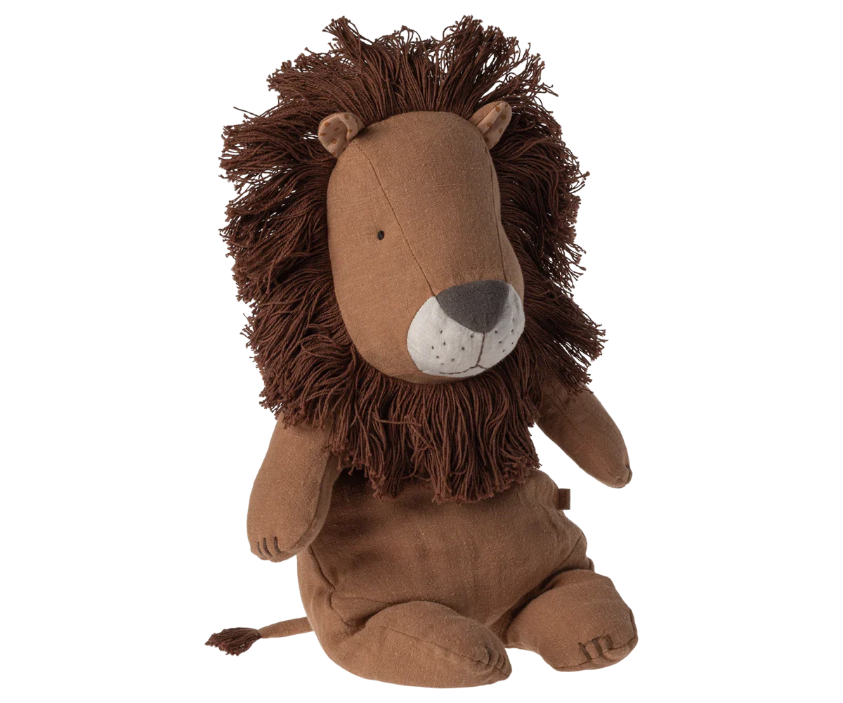 Maileg Lion Stuffed Animal, Medium