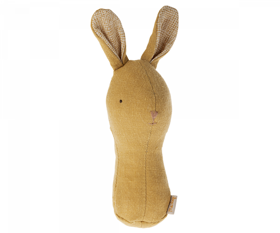 Maileg Lullaby Friend Rattles, Bunny -  Dusty Yellow