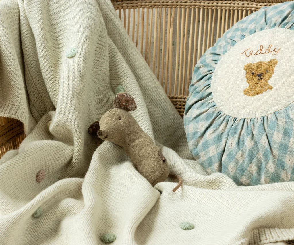 Maileg Lullaby Friend Rattles, Mouse Rattle - Light Umber