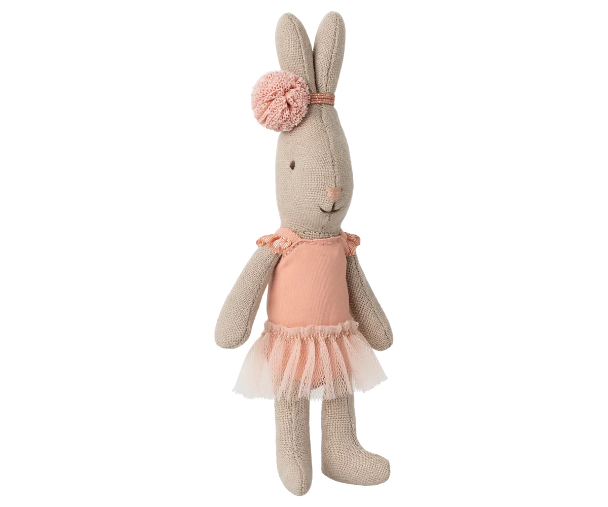 Maileg Rabbit, Micro - Ballet Suit And Skirt, Rose