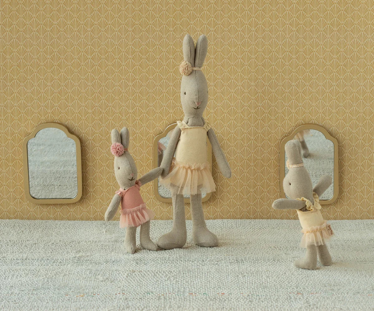 Maileg Rabbit, Micro - Ballet Suit And Skirt, Rose