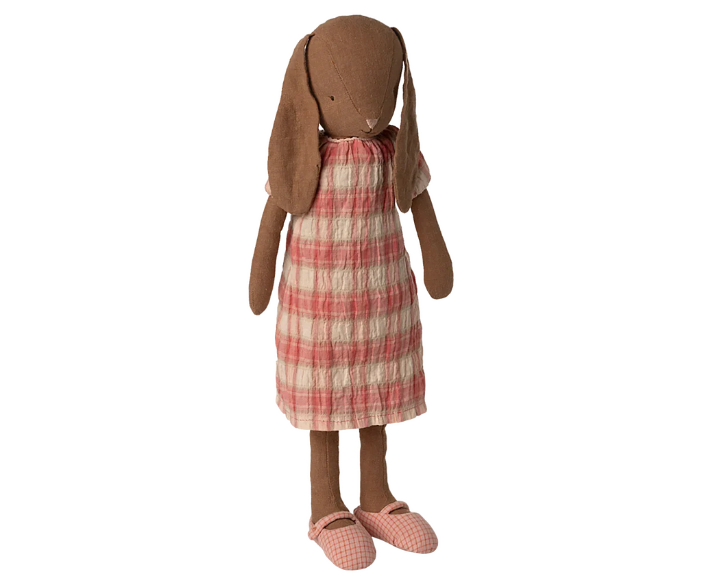 Maileg Bunny, Size 3 - Chocolate Brown - Dress