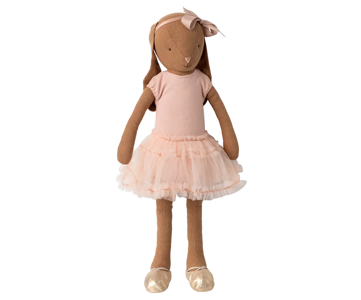 Maileg Bunny, Size 3 - Chocolate Brown - Ballet Suit and Skirt - Rose
