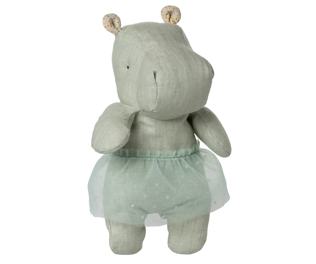 Maileg Hippo With Skirt, Small - Mint