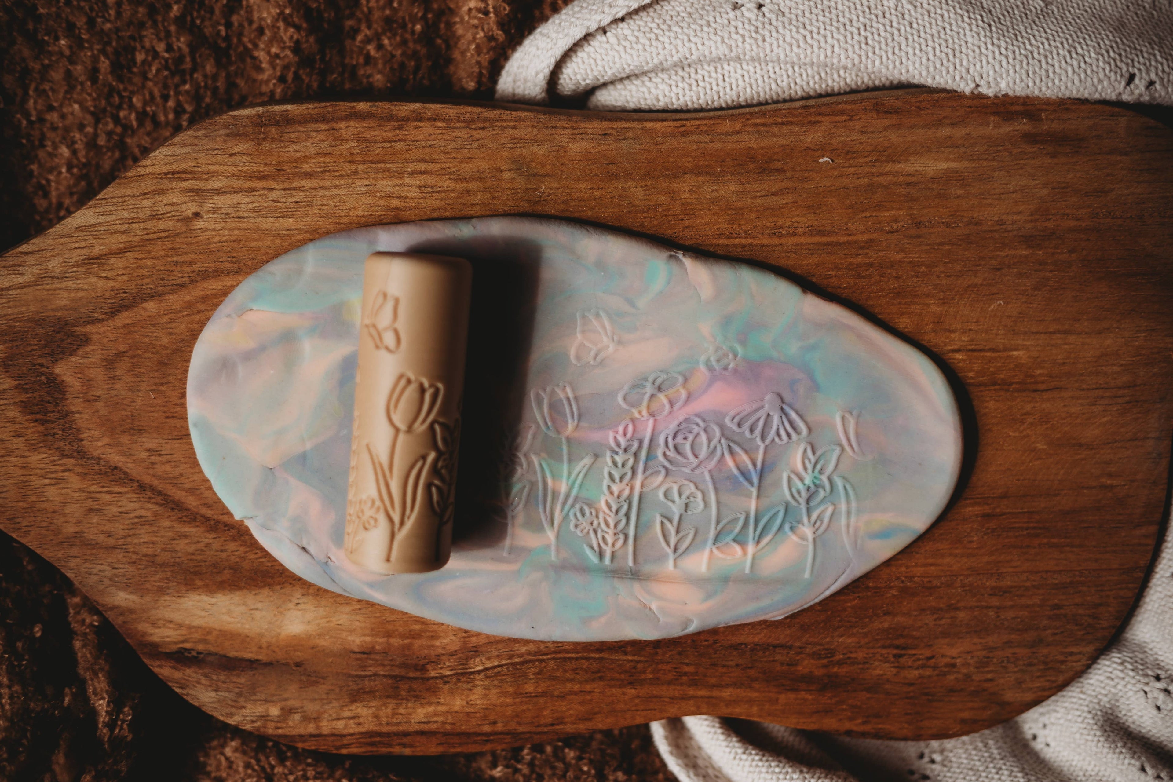 Flower Roller - Eco Pattern Playdough Roller
