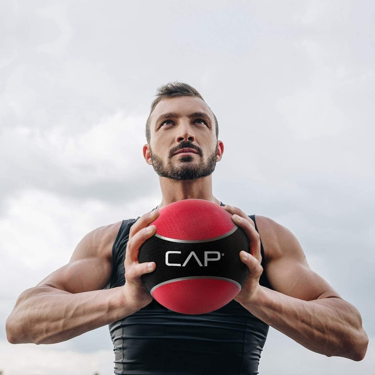 Medicine Ball Rubber Textured Grip for Strength, Balance & Core Training – 2LB to 4LB for Home Gym, Yoga & Full Body Workouts