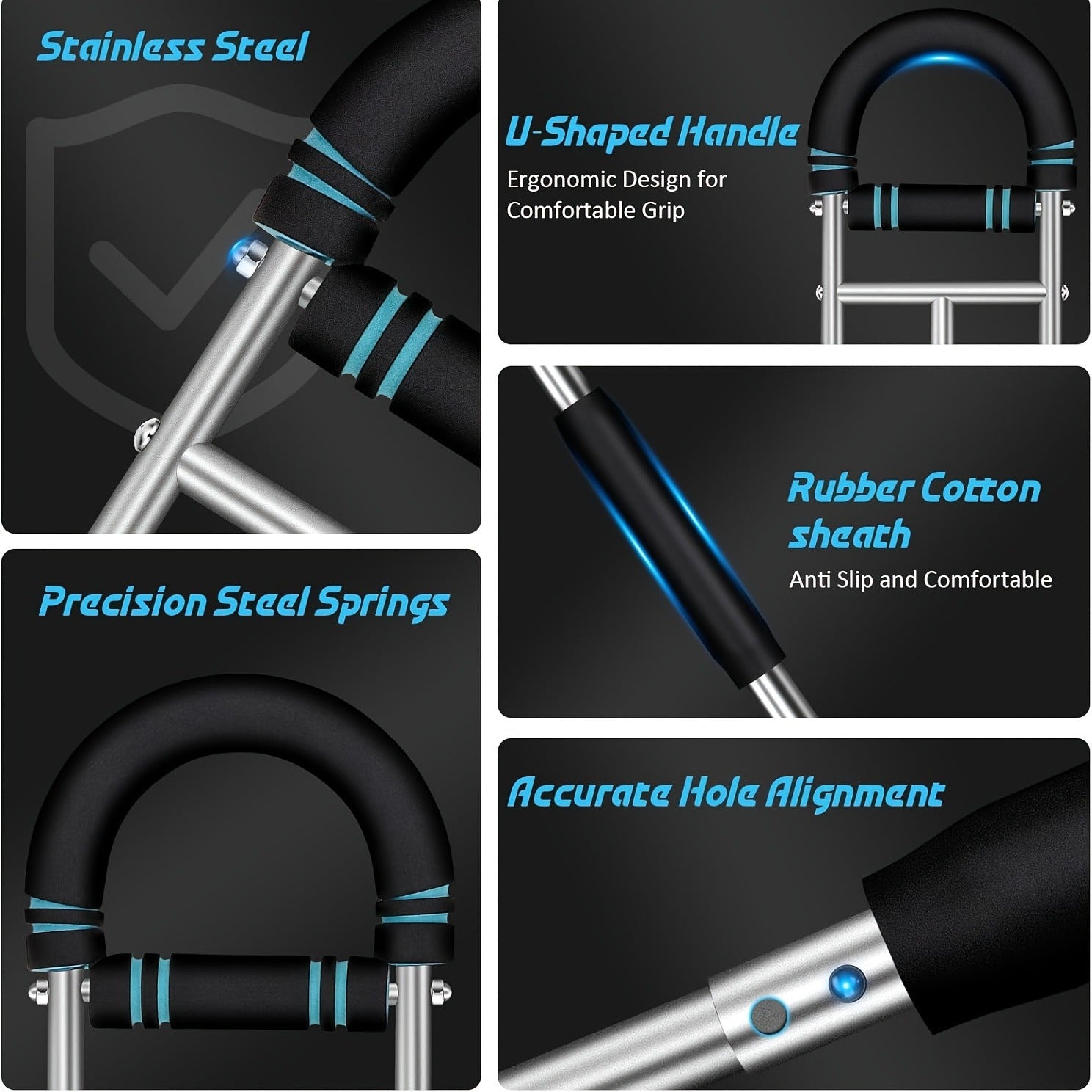 Arm Strength Trainer Three-Bar Chest Expander, Adjustable Multi-Level Resistance, Portable Detachable Forearm & Chest Workout Device for Home Gym, Strength Training & Muscle Building