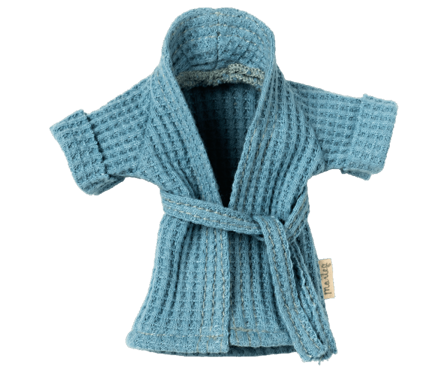 Maileg Extra Clothing: Bathrobe - Dusty Blue