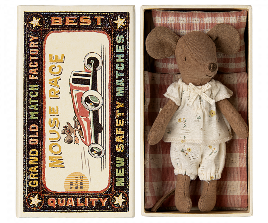 Maileg Big Sister, Mouse In Matchbox