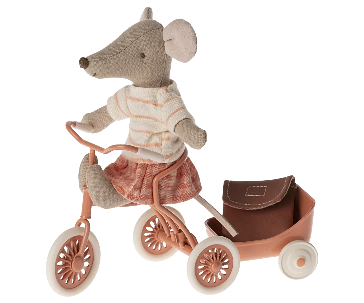 Maileg Big Sister With Backpack - Coral