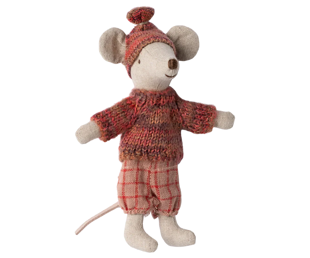 Maileg Winter Ski Mouse Big Sister - Rose