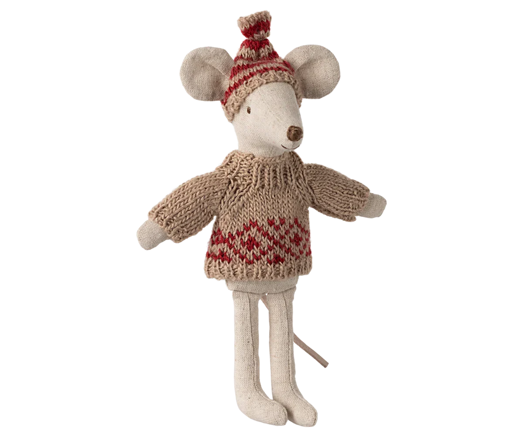 Maileg Extra Clothing: Knitted sweater and Hat for Mom Mouse