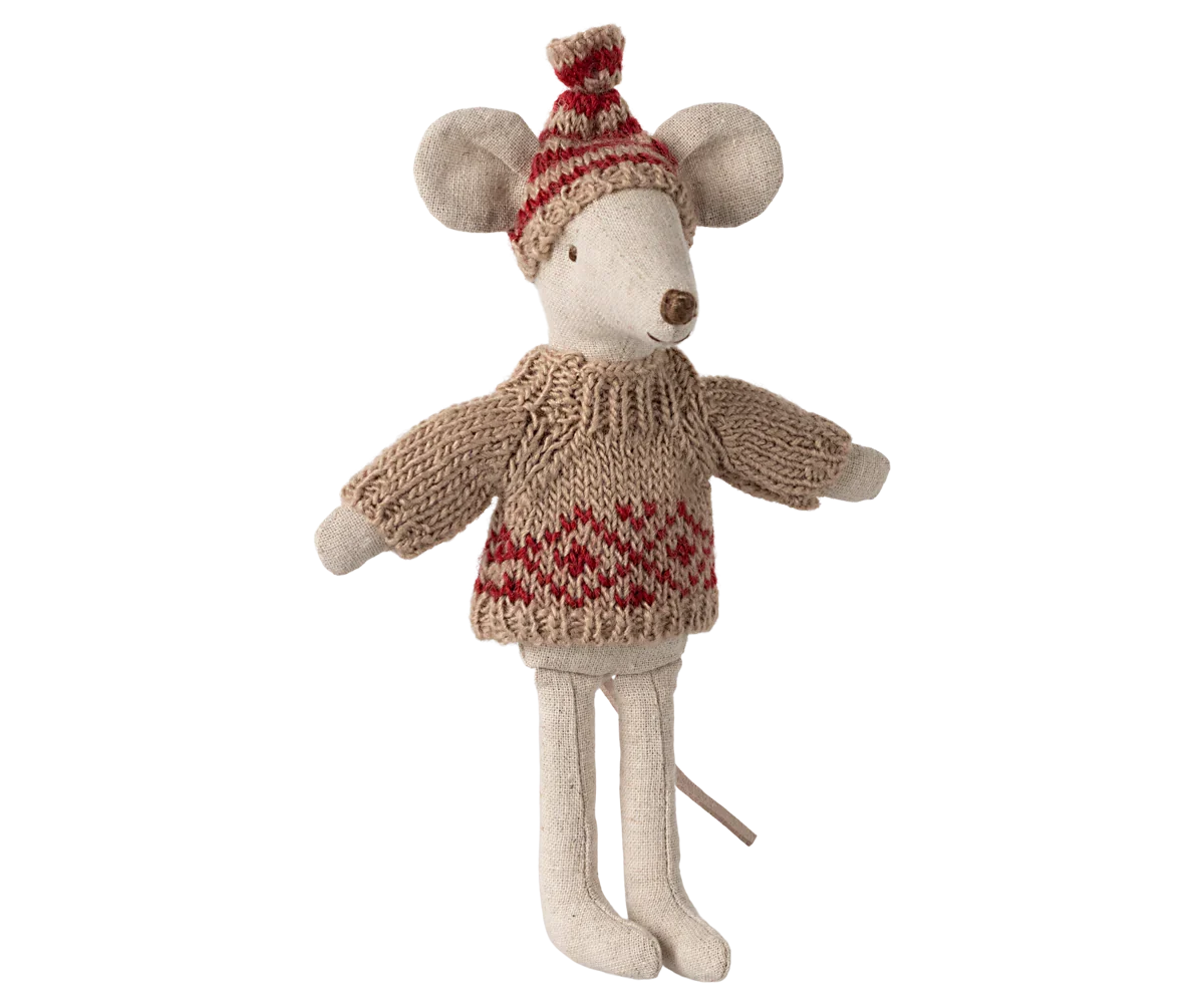 Maileg Extra Clothing: Knitted sweater and Hat for Mom Mouse