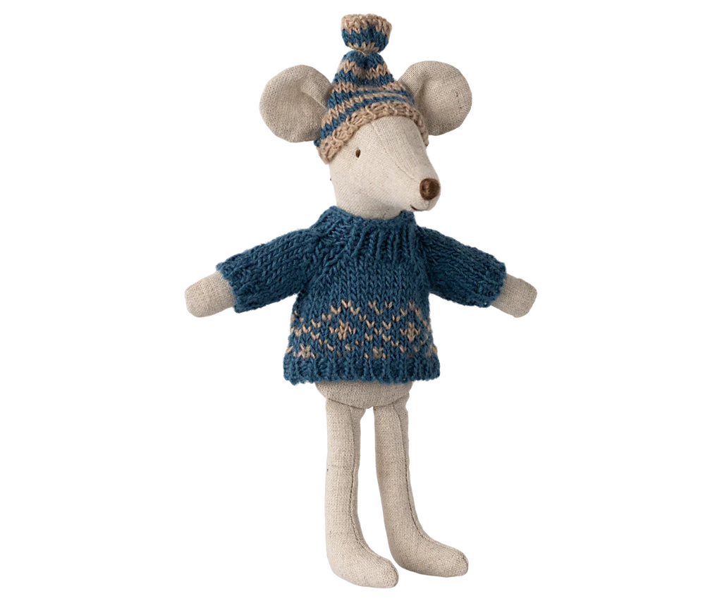 Maileg Extra Clothing: Knitted Sweater And Hat for Dad Mouse
