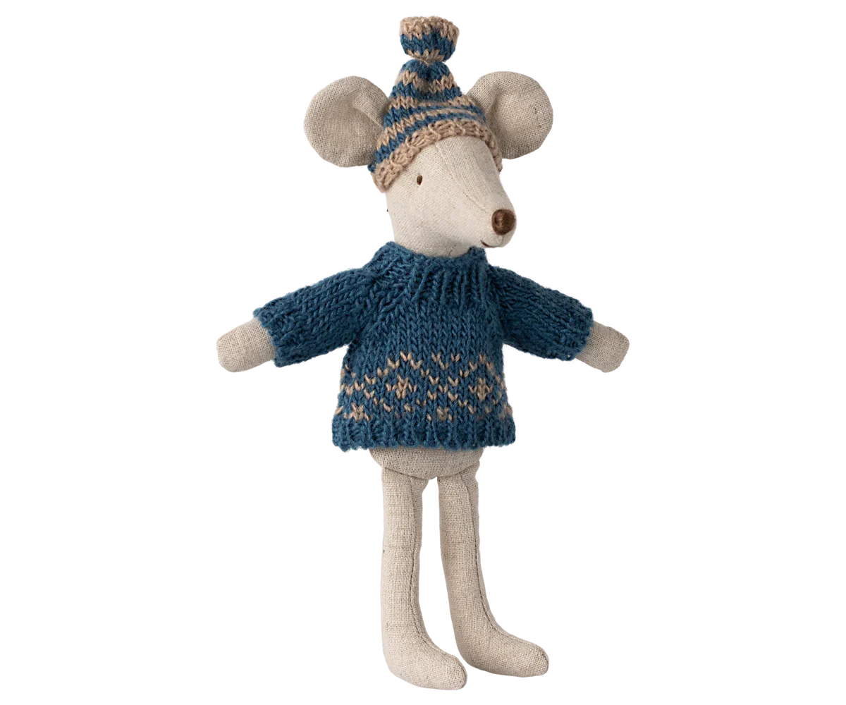 Maileg Extra Clothing: Knitted Sweater And Hat for Dad Mouse