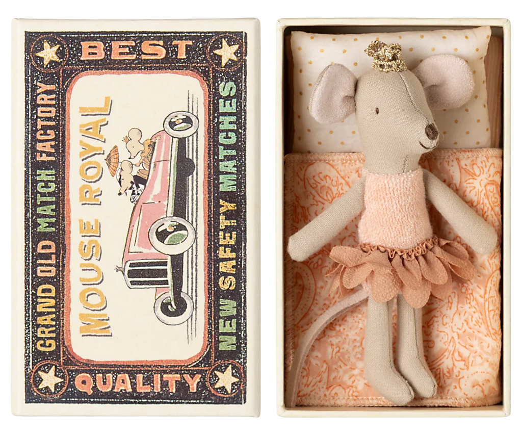 Maileg Princess Mouse In Matchbox - Little Sister
