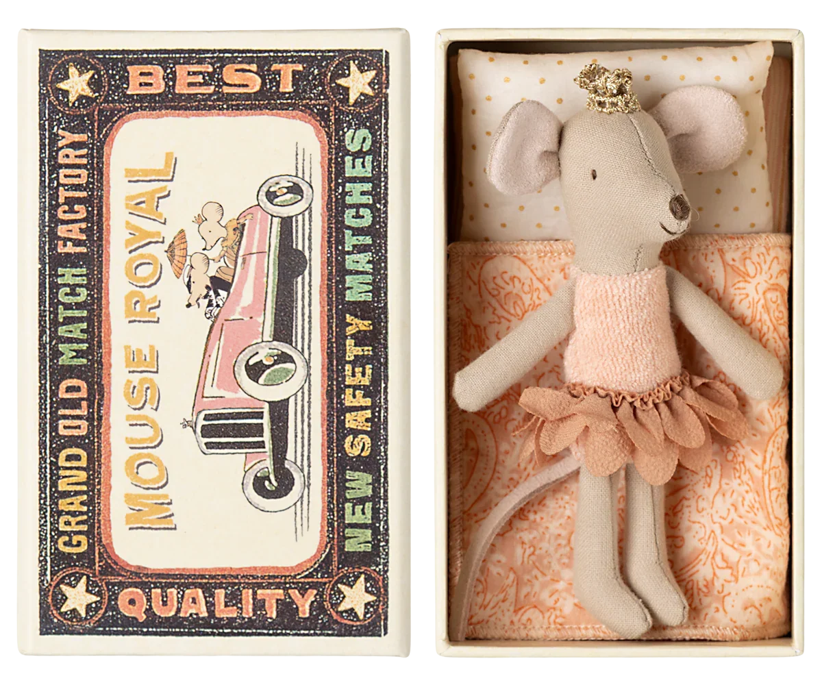 Maileg Princess Mouse In Matchbox - Little Sister