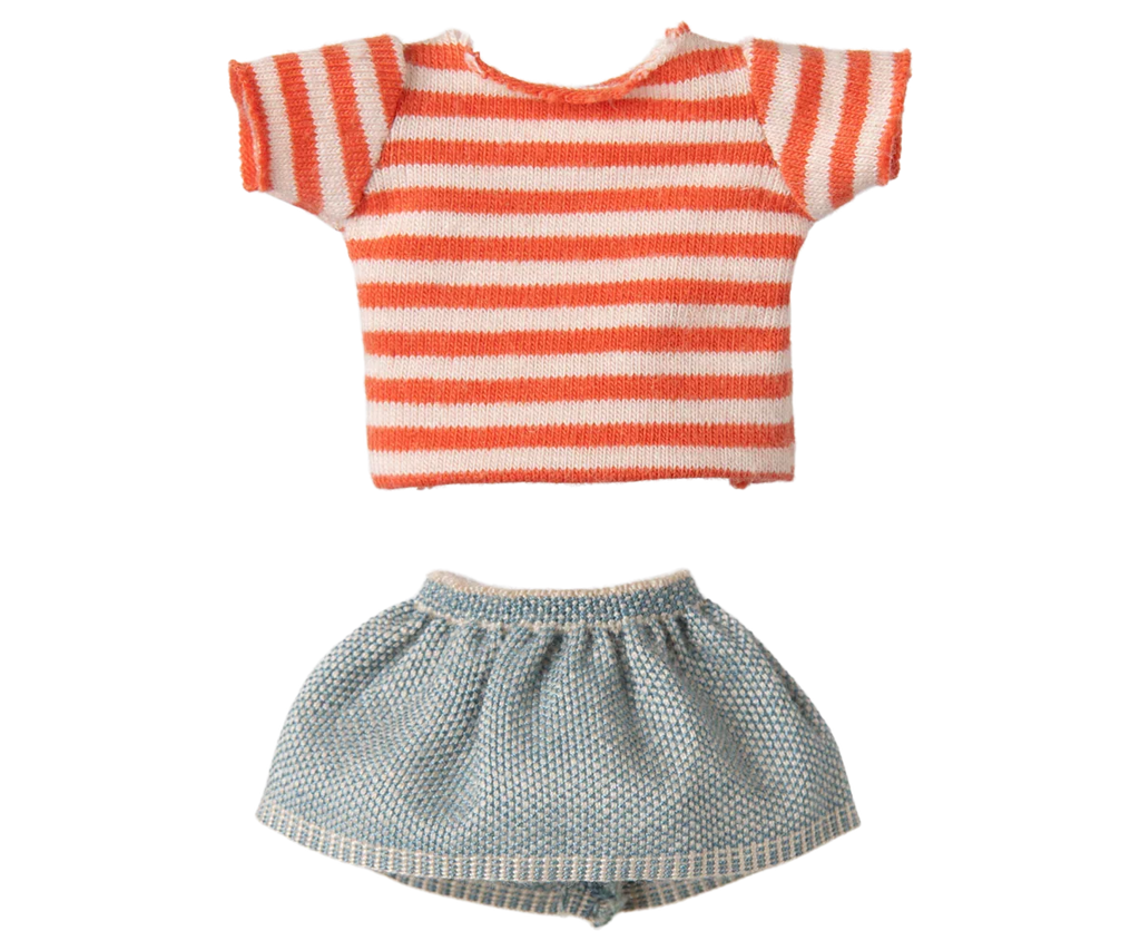 Maileg Mouse With Striped Shirt - Big Sister