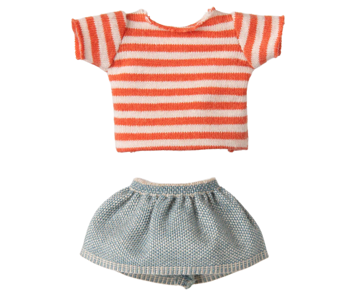 Maileg Mouse With Striped Shirt - Big Sister