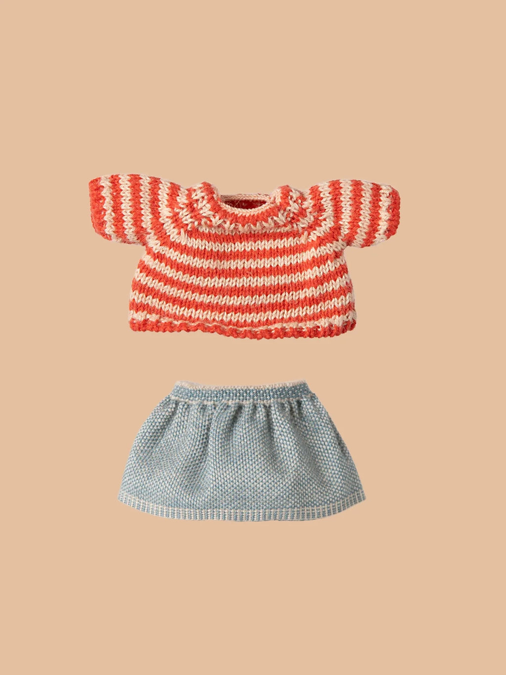Maileg Extra Clothing: Knitted Sweater And Skirt For Big Sister Mouse