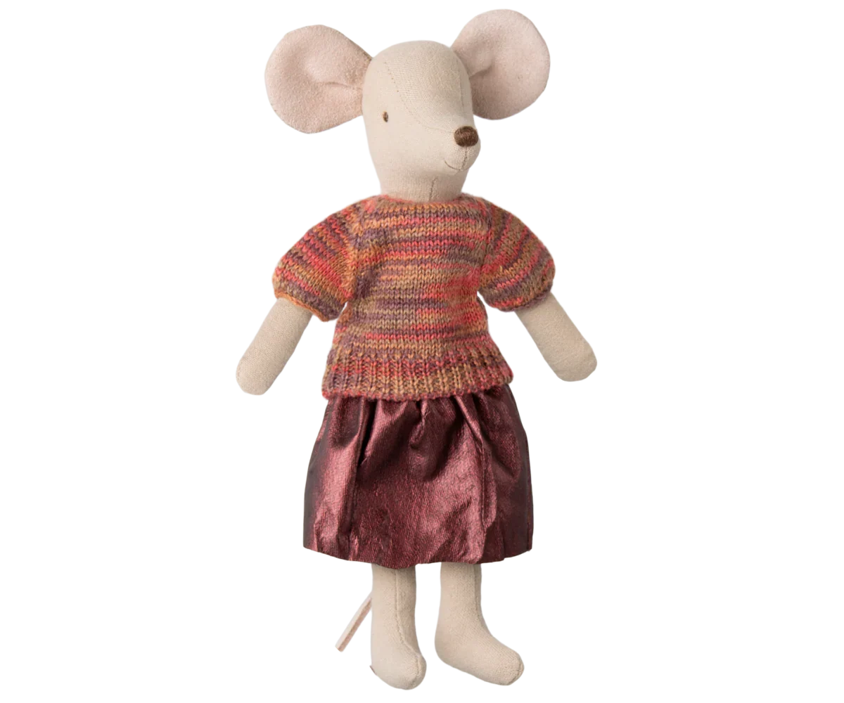 Maileg Extra Clothing: Skirt And Knitted Blouse For Mom Mouse