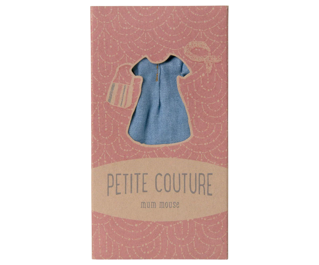 Maileg Extra Clothing: Denim Dress And Bag For Mom Mouse
