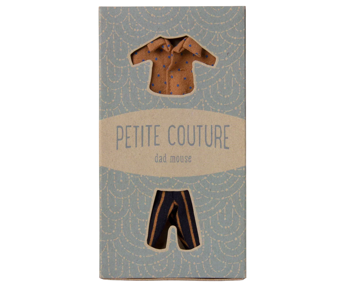 Maileg Extra Clothing: Shirt And Striped Pants For Dad Mouse