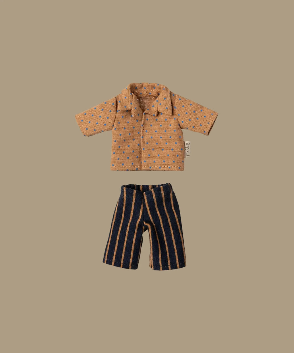 Maileg Extra Clothing: Shirt And Striped Pants For Dad Mouse