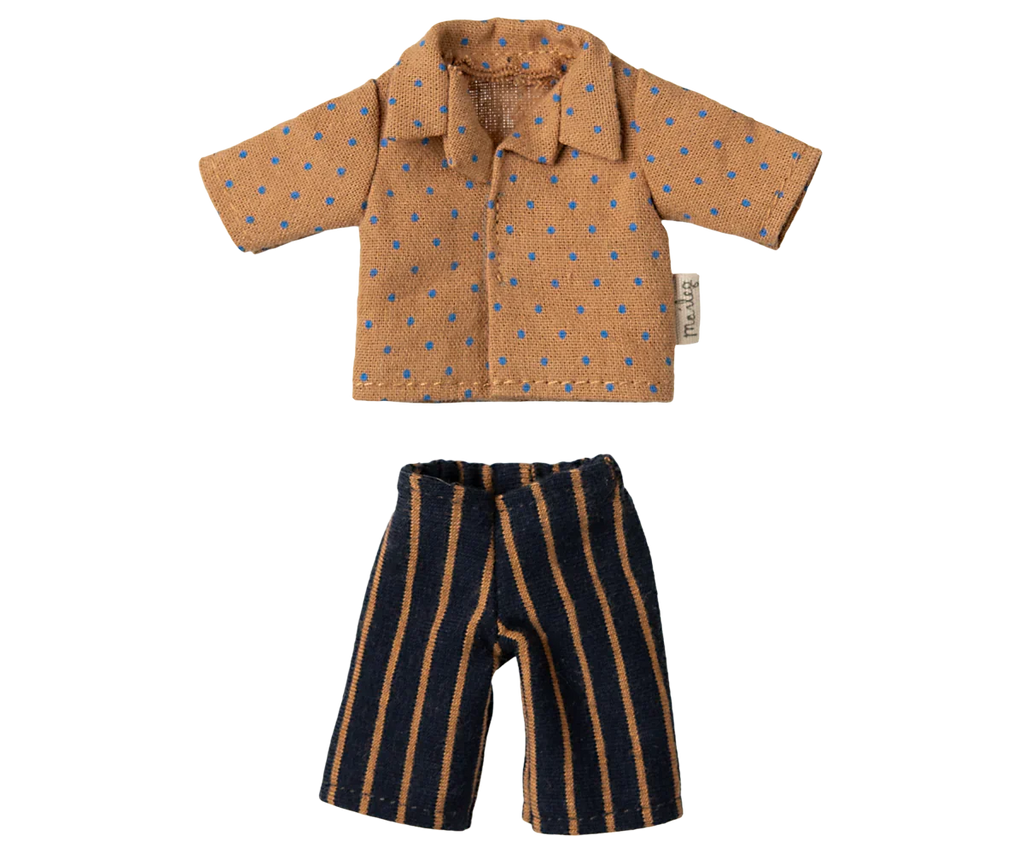 Maileg Extra Clothing: Shirt And Striped Pants For Dad Mouse