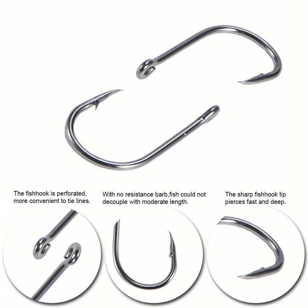 1000pcs Fishing Hooks Assorted Sizes #3-#12 Sharp Carbon Steel Fish Hooks Set with Portable Tackle Box for Sea Freshwater Bass Trout Carp Fishing Gear Kit Men Gift