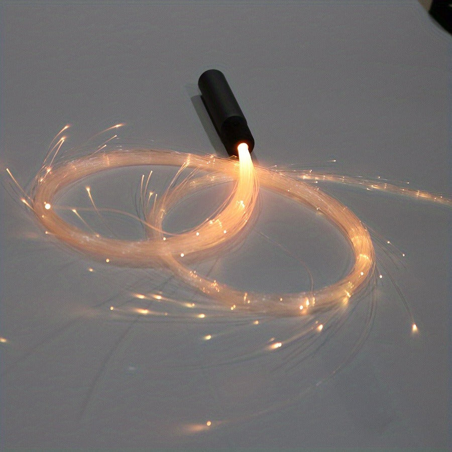 Rechargeable LED Fiber Optic Whip | 7-Color Glow Rave Dance Toy