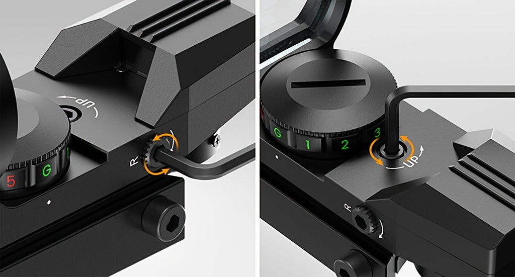 Red Green Dot Sight 33mm with 4 Reticle Modes – Dual Illuminated Rifle Scope, 1x Magnification, 1 MOA Adjustment, Parallax-Free Rail Mount Optic for Hunting, Target Shooting & Tactical Use on Rifles Shotguns Carbines