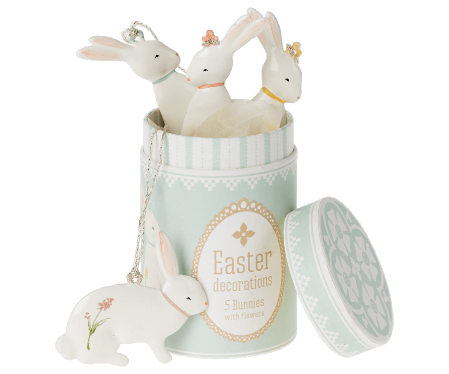 Maileg Metal Ornament Set - Easter Bunny